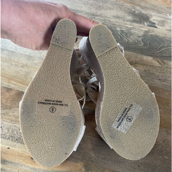 Sparkle wedge shoes size 8 - Picture 2 of 6